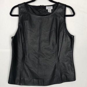 LOFT Ann Taylor Sleeveless Leather Top